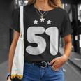 51 歳の誕生日番号 51 バルーン 51 歳の誕生日 Tシャツ 彼女への贈り物