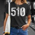 510 市外局番 オークランド Ca 携帯電話 市外局番510 Tシャツ 彼女への贈り物