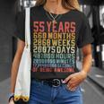 55 歳 お誕生日 55 Years Birthday 55 回目の誕生日プレゼント Tシャツ 彼女への贈り物