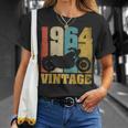61 歳の誕生日バイカーギフトtシャツ-ヴィンテージ1964バイク Tシャツ 彼女への贈り物