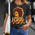 70年代ファンクアフロソウルレトロヴィンテージ70年代レトロソウル Tシャツ 彼女への贈り物