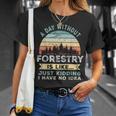 A Day Without Forestry 面白い林業ギフト Tシャツ 彼女への贈り物