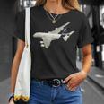 A380旅客機、航空会社、ジェット機、飛行機 Tシャツ 彼女への贈り物