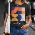 Acid Jazz ヴィンテージジャズミュージックバンド ミニマルtシャツ Tシャツ 彼女への贈り物