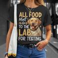 All Food Must Go To The Lab For Testing Tシャツ 彼女への贈り物