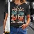 Aloha Beaches ハワイ サーフィン ストランドパーティー バケーション サーファー Tシャツ 彼女への贈り物