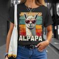 Alpapa Maglia Divertente Per Festa Del Papà Alpaca Maglietta Regalos para ella