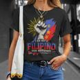 I Am Not A Filipino For Nothing ファイトサポーター サラ・ドゥテルテ Tシャツ 彼女への贈り物