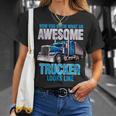 Awesome Trucker セミトラックドライバー ビッグリグ トラッカー Tシャツ 彼女への贈り物