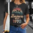 Awesomeince 1975 パームツリー 50歳の誕生日 Tシャツ 彼女への贈り物