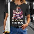 I Axo Love 5Th Grade Axolotl 新学期読書 Tシャツ 彼女への贈り物