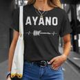Ayano ギター ハートビート 音楽 ギタリスト レトロ ヴィンテージ Tシャツ 彼女への贈り物