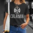 Bandera De Calabria Orgullo De Calabria In Mangas Camiseta unisex Regalos para ella