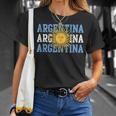 Bandera Patriótica Argentina Inspirada En Elol In Mangas Camiseta unisex Regalos para ella