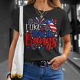 I Like How He Bangs 4Th Of July Fireworks Couples T-Shirt Gifts for Her