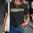 Barcelona España Intage De Rayas Gris -Adultos Manga Corta Camiseta unisex Regalos para ella