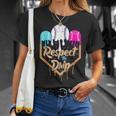 Baseball Drip Boys Ice Cream Waffle Home Plate Respect Drip T-Shirt Gifts for Her