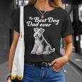 Best Dog Dad Ever ワイヤーフォックステリア Tシャツ 彼女への贈り物