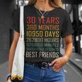 Best Friends ヴィンテージ 30年 友情記念日 Tシャツ 彼女への贈り物