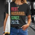 Best Husbandince 2023 2Nd Anniversary Husband Tシャツ 彼女への贈り物