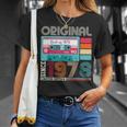 Best Ofintage 1978 45歳の誕生日ギフト メンズ カセット Tシャツ 彼女への贈り物