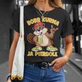 Bober Kurwa Meme Polska ビールコスチューム 面白い はいピエルドールボブル Tシャツ 彼女への贈り物