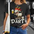 Bock Auf Dart ヤギとビールジョッキ 面白いダーツプレーヤー Tシャツ 彼女への贈り物