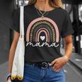 Boho Rainbow Mama Leopard Mother's Day Cute Mom Heart Mommy T-Shirt Gifts for Her