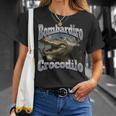Bombadiro Crocodilo 面白いイタリアンブレインロットミームグラフィック Tシャツ 彼女への贈り物