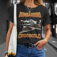 Bombardino Crocodilo イタリアンブレインロットミーム Tシャツ 彼女への贈り物