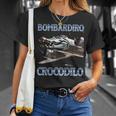 Bombardiro Cocodrilo Meme Italiano Brainrot Memes Bombardino Camiseta unisex Regalos para ella