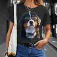 Boyero De Berna Con Gafas Deol Perro Dulce Camiseta unisex Regalos para ella
