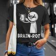 Brain Rot シャツ Word Of The Yeartickman Brainrot Tシャツ 彼女への贈り物