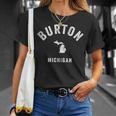 Burton Michigan Miintage 70S アスレチックスポーツデザイン Tシャツ 彼女への贈り物