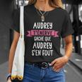 Cadeau Humour Prénom Personnalisé Audrey T-Shirt Cadeaux pour elle