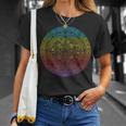 Calendario Aztecaol Mexicano Rainbow Camiseta unisex Regalos para ella