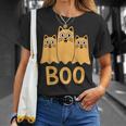 Cat ゴーストブー キュート キティ 猫好き ハロウィン 女性 男性 Tシャツ 彼女への贈り物