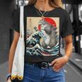 Catzilla Cat 日本アート 面白い猫 ギフト 男性 女性 子供 Tシャツ 彼女への贈り物
