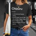 Chizuru 名前の定義 面白い辞書 Tシャツ 彼女への贈り物