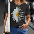 Christian Inspirational Christ Whotrengthens Me Tシャツ 彼女への贈り物