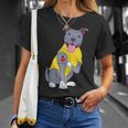 Colección I Love Mom Mamá Día De La Madre Pitbull Dog In Mangas Camiseta unisex Regalos para ella