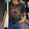 Colorful Tiger Tigers Fashion Graphic Tシャツ 彼女への贈り物