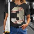 Cool 3 3番 数字 バースデーパーティー 3番目 野球 誕生日 Tシャツ 彼女への贈り物