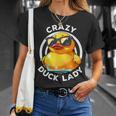 Crazy Duck Lady キュート アヒル ママ アヒルの所有者 面白い I Love Ducks Tシャツ 彼女への贈り物