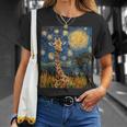 Cute Giraffe Africa Van Gogh Style Starry Night T-Shirt Gifts for Her Cute Giraffe Africa Van Gogh Style Starry Night T-Shirt Gifts for Her