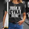 Cyka Blyat Rush B Cs Go ファニーギャンブル ロシア Tシャツ 彼女への贈り物
