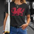 Cymru Am Byth ウェールズ ラグビー ドラゴンウェールズ プレイヤープライドギフト Tシャツ 彼女への贈り物