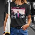 Daddy's Home President Donald Trump 2024 Pink Trump Tシャツ 彼女への贈り物