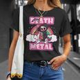 Death Metal Grim Reaper ピンクユニコーン ファニーヘビーメタル Tシャツ 彼女への贈り物
