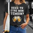 Demande Témoin Mariageeux Tu Être Mon Témoin T-Shirt Cadeaux pour elle